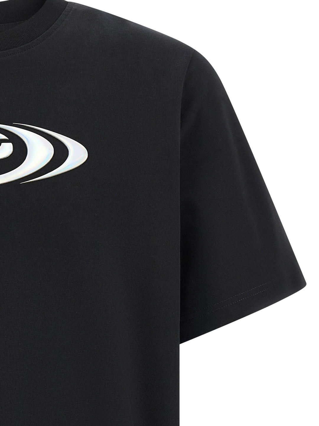 Casablanca Warped Logo T-shirt - Black | a3053e77915a96f8a641b3b164fc547fd12a6194