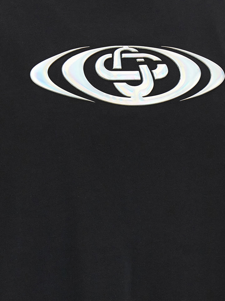 Casablanca Warped Logo T-shirt - Black | 39ecb046bf4bd182991356b6a106a65f3badc1ac