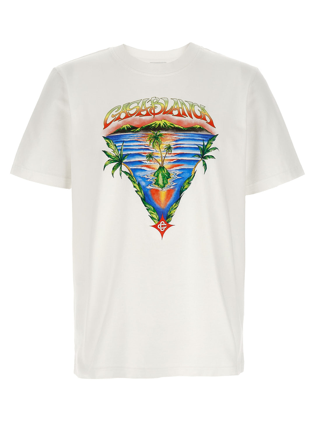 Casablanca Innocence Triangle T-shirt - White | 49815759d4c1fa61517856b2313671a49f964620