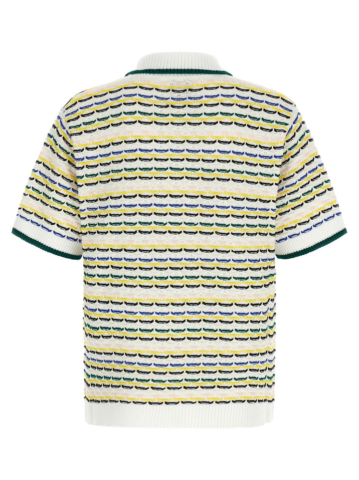 Casablanca Tuck Stitch Short Sleeve Shirt and Blouse - Multicolor | 6df1360535b00393940d4152d59ce7cada1c2a84