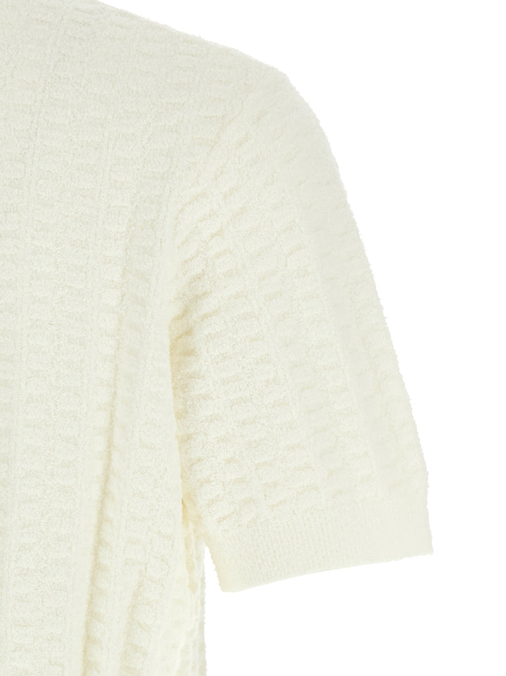 Casablanca Tennisbouclé Polo - White | 800f6c975e80cd4e098336d975a6ee485595585b