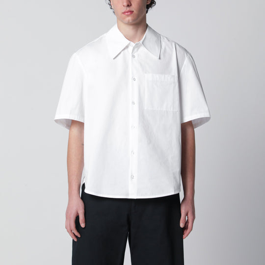 Waylon White Cotton Poplin Shirt