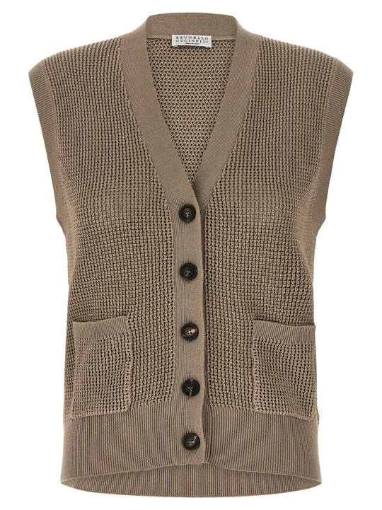 Sparkling Gilet Brown