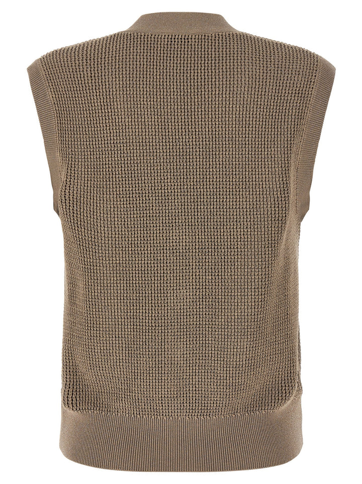 Brunello Cucinelli Sparkling Gilet - Brown | be1b21459fe2699b896c17133a8549f5e2ca4185