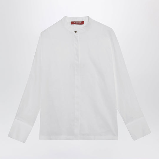 Baldili Ramie Canvas Shirt In White