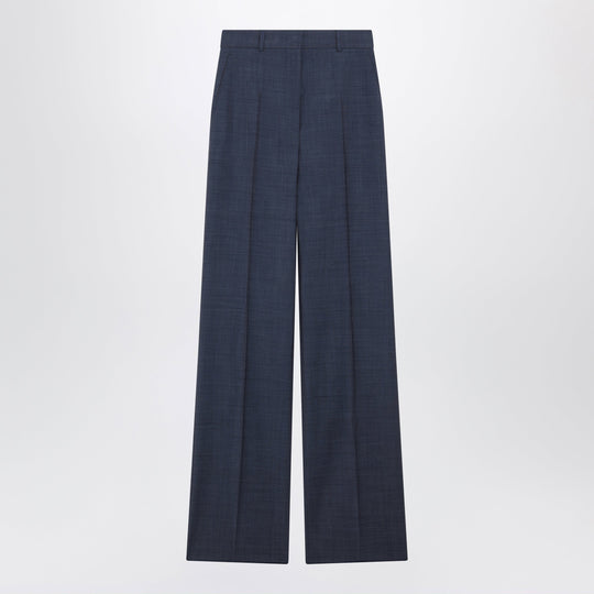 Classic Trousers In Blue Virgin Wool