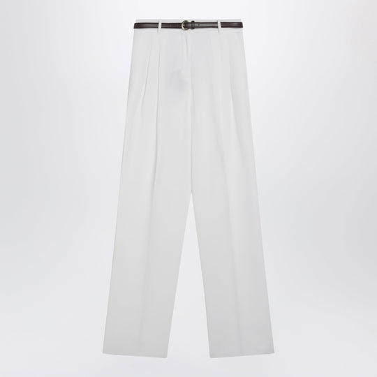 White Cotton Trousers
