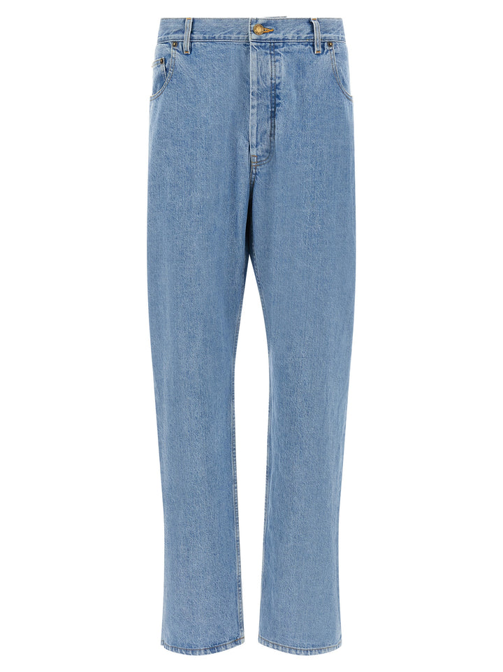 Thom Browne Back Martingale Jeans - Light Blue | beb74ac83cc44c420ebd2c2344b21890cf90e850