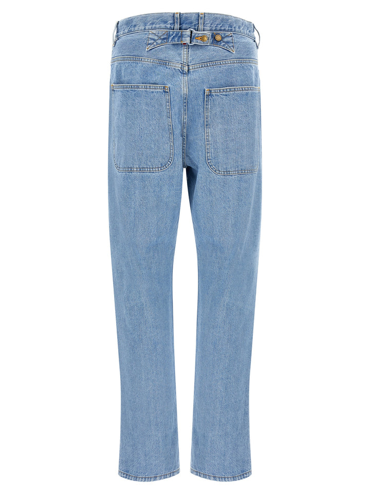 Thom Browne Back Martingale Jeans - Light Blue | 9bb148b6c7849758541d676305d2d4d8e90f3987