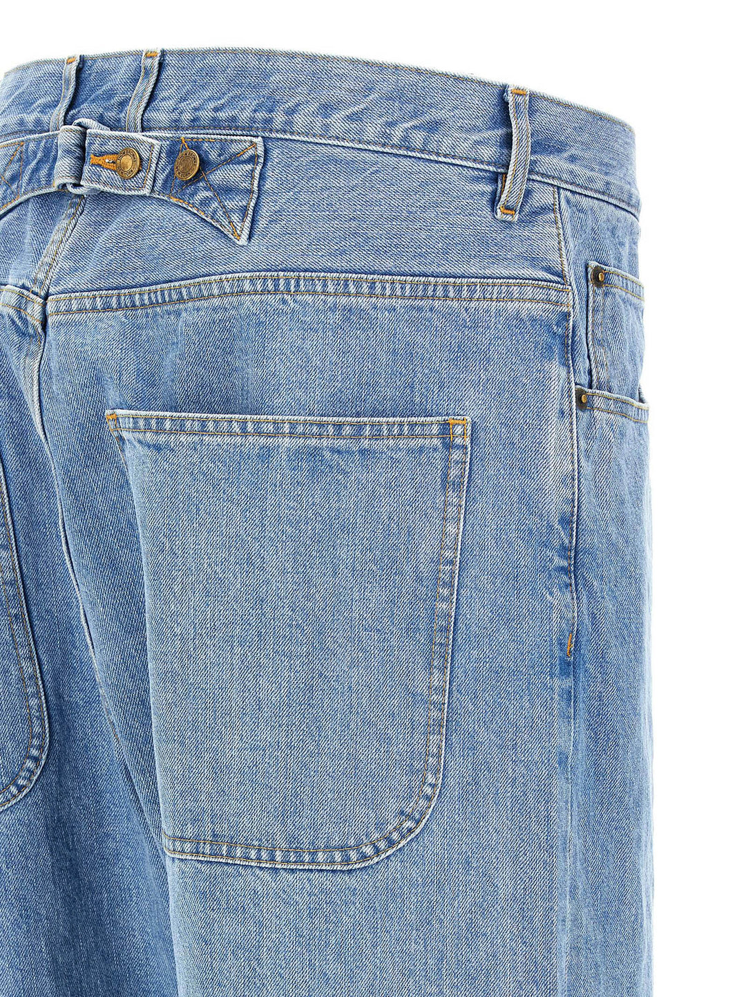 Thom Browne Back Martingale Jeans - Light Blue | 3b3fff4065e18320caff6df4f660913dd876c1b5