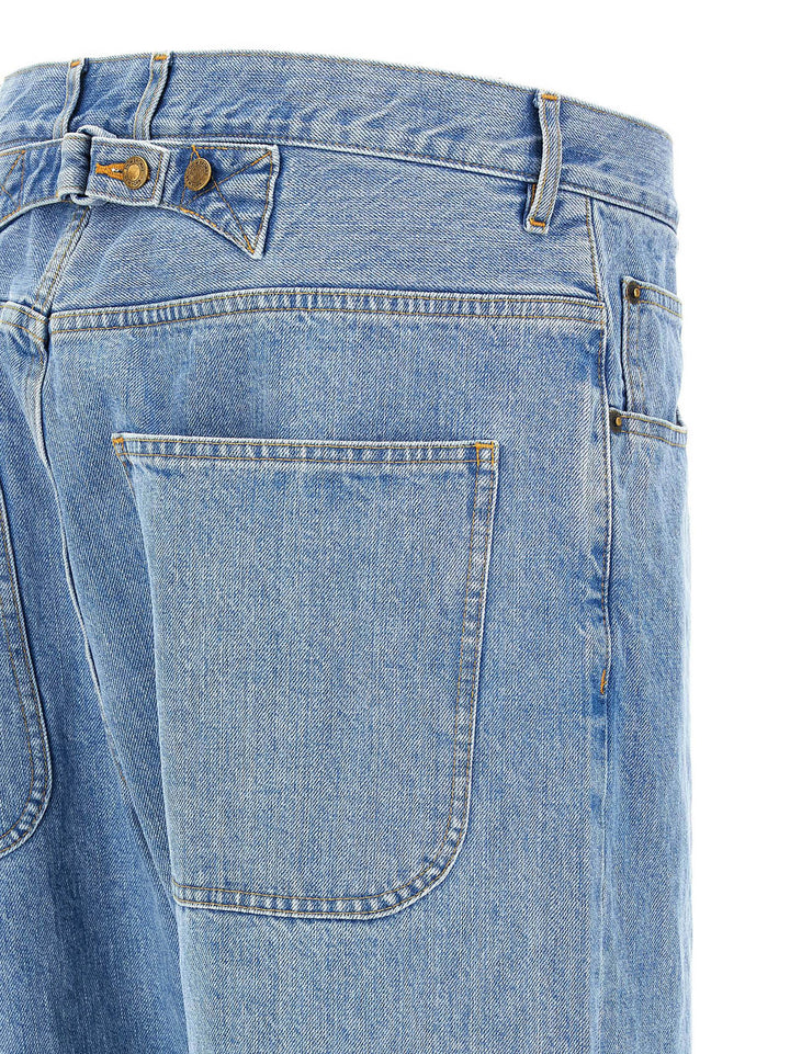 Thom Browne Back Martingale Jeans - Light Blue | 3b3fff4065e18320caff6df4f660913dd876c1b5