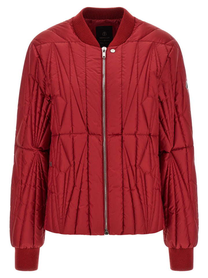 Rick Owens Geocamo Flight Puffer Jackets - Red | 288a22d40142d59464fda5dd07e40a58e002dfd8