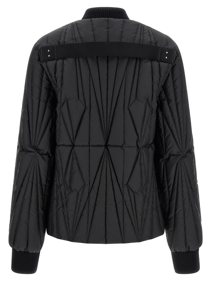 Rick Owens Geocamo Flight Puffer Jackets - Black | dbefbe8f9b1cbb29acc38be9417c1a7f34405414