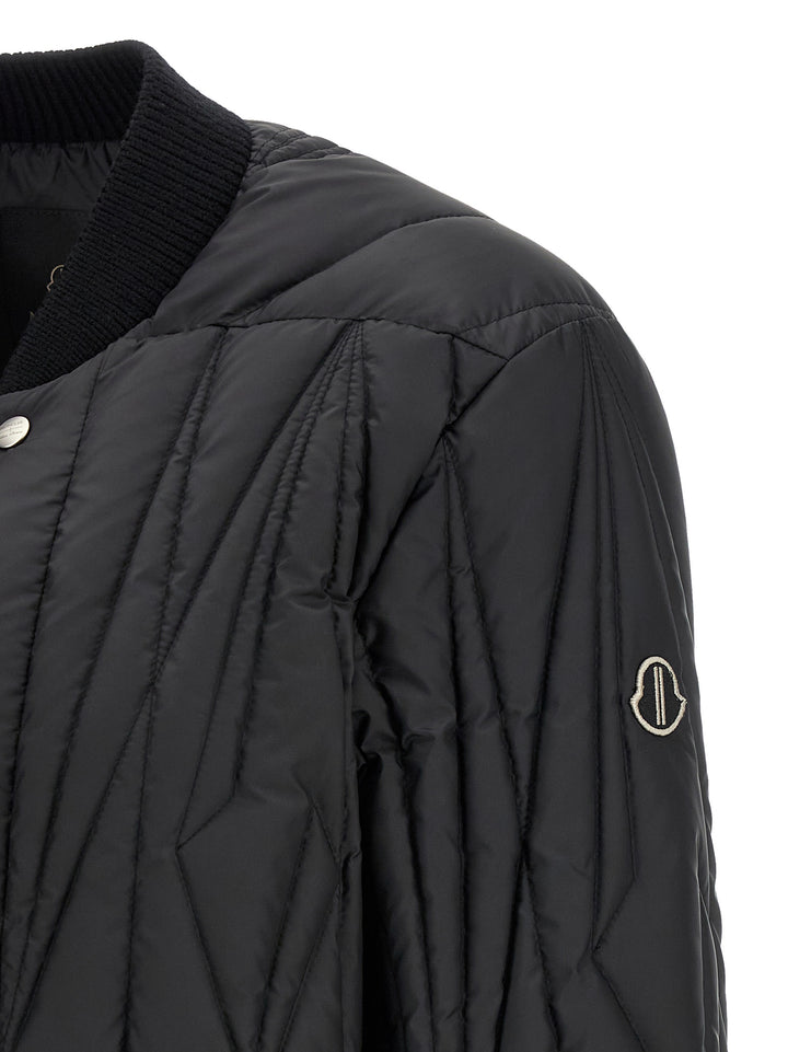 Rick Owens Geocamo Flight Puffer Jackets - Black | f7b5e507c2fec6c45da0d3b526a6950299c0d4df