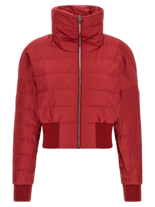 Cropped Puffer Jackets Red
