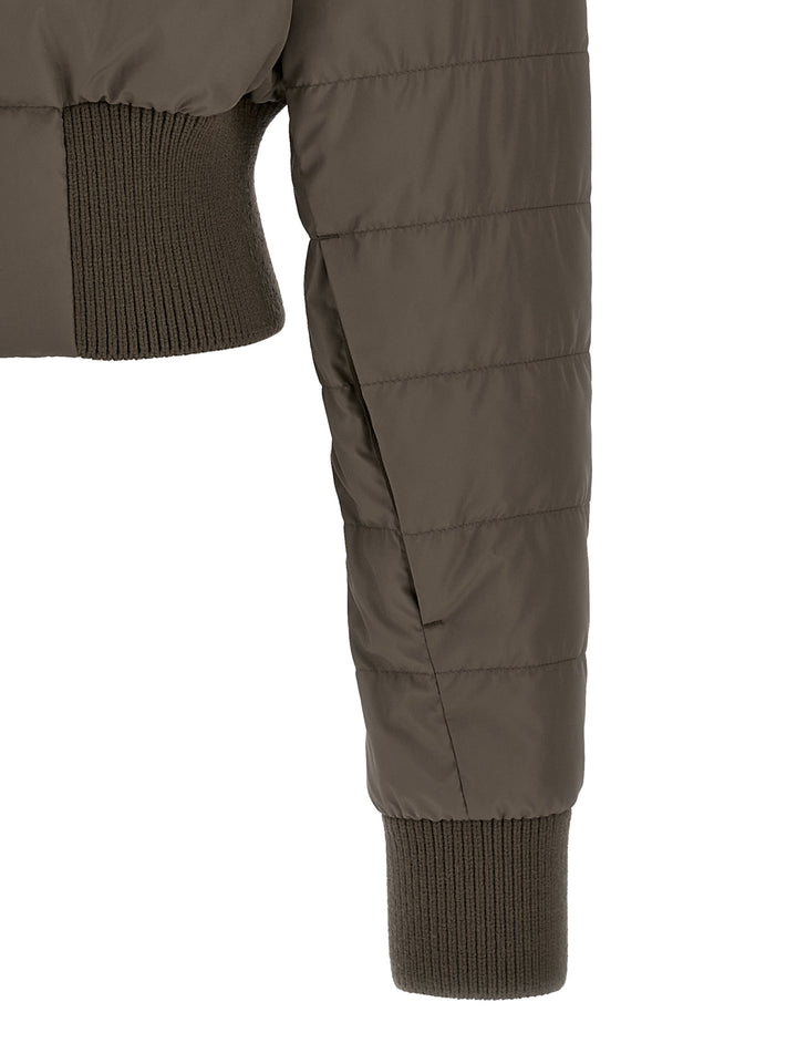 Rick Owens Cropped Puffer Jackets - Gray | 3d26d1c2fb433a86712dd17a60bf52f5ad0eebf2
