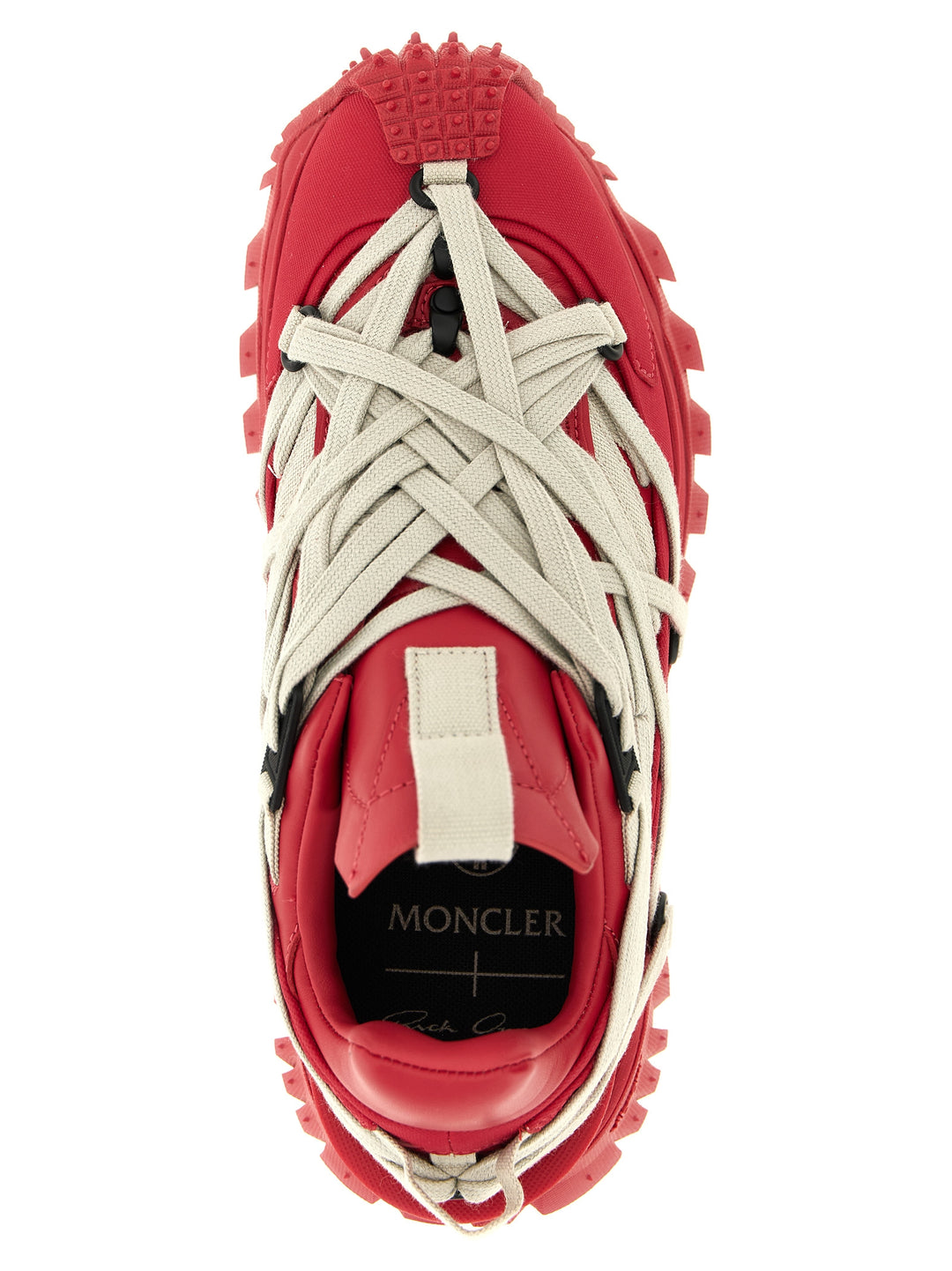 Rick Owens Trailgrip Megalace Sneakers - Red | 77bc429321e93676738fb8feb99a77820d2f909c