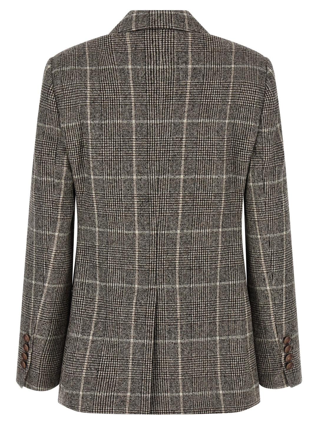 Brunello Cucinelli Prince Of Wales Blazer BlazerS - Brown | fe67f30b2c6d669e6a02dbdbc84d314449aef58c
