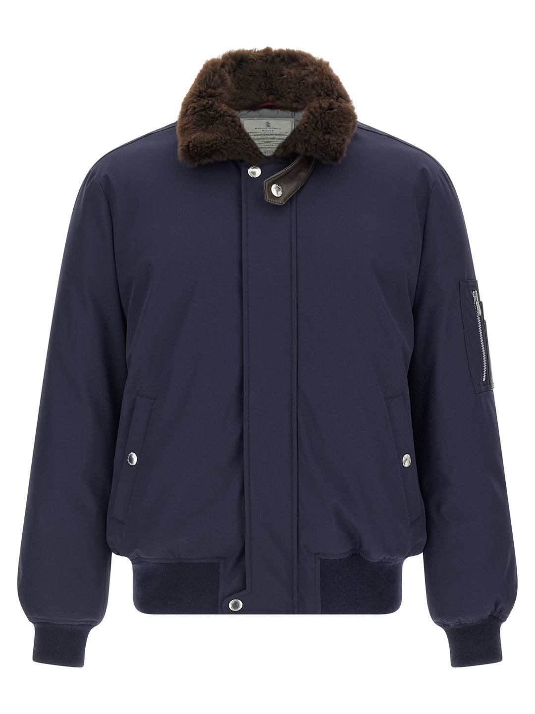 Brunello Cucinelli Water Repellent Nylon Bomber Jacket Puffer Jackets - Blue | 0eca9570f3269951a0542cfefe2936900bf76ae3