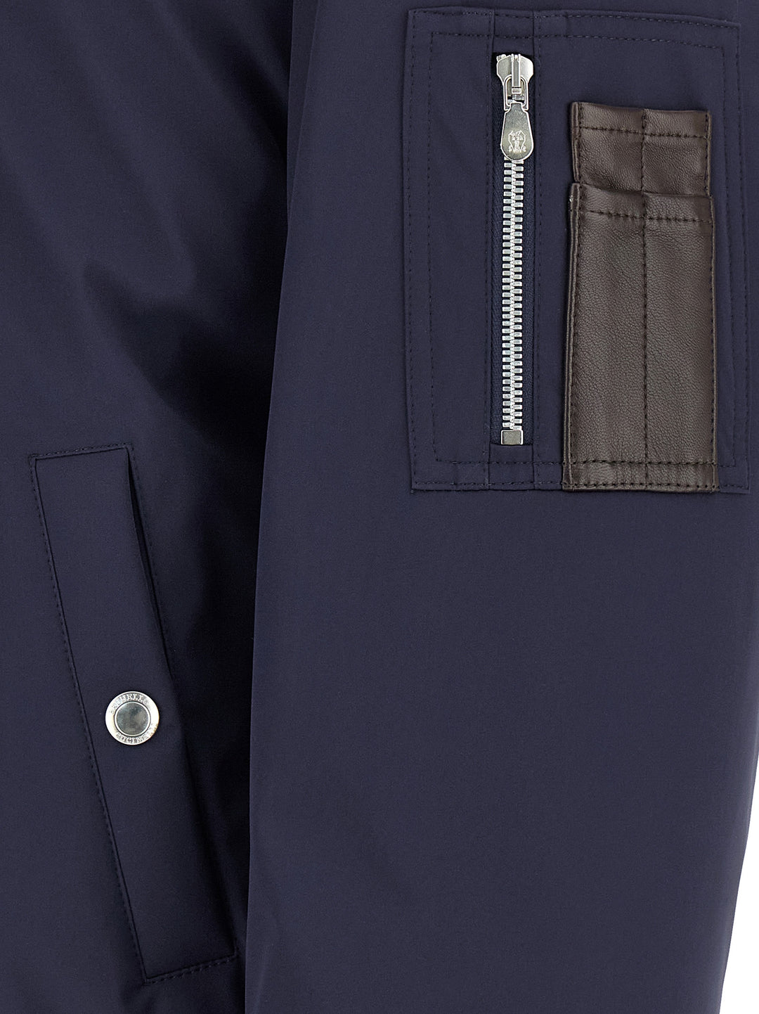 Brunello Cucinelli Water Repellent Nylon Bomber Jacket Puffer Jackets - Blue | a8a7e2a761f92f0c2e0e6759c68dd2ffc81d6cf4