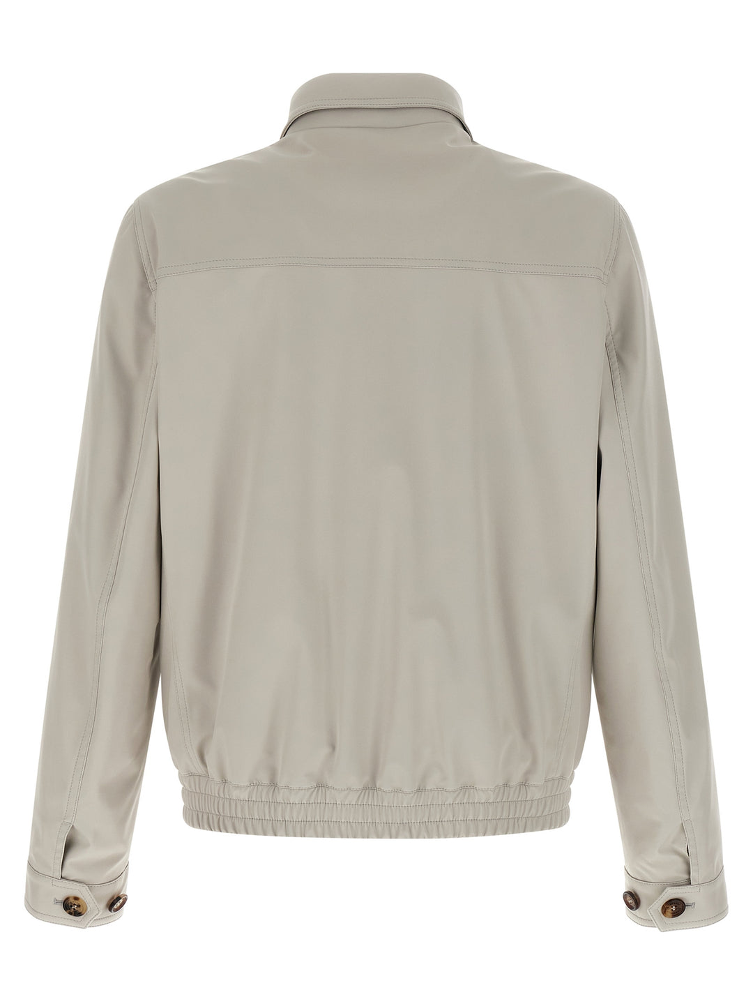 Brunello Cucinelli Nylon Bomber Jacket Puffer Jackets - Gray | 82cef6baaa42329f5b93a841277e1f5ab30444db