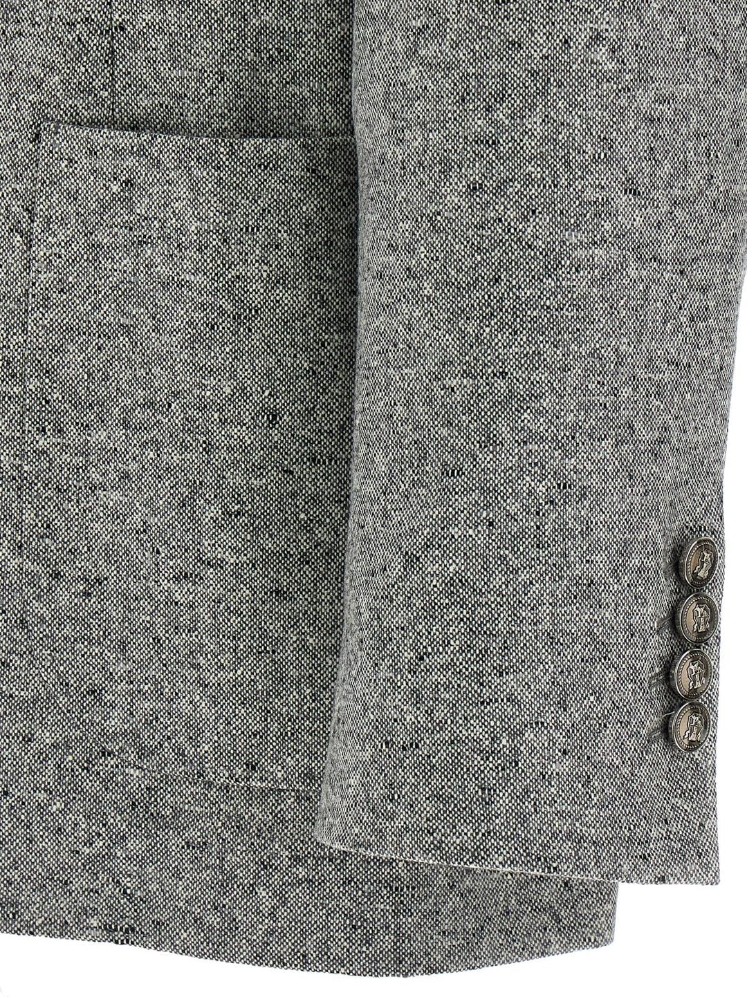 Brunello Cucinelli Grisaille Blazer - Gray | b2526bfd81b470f57bd5a1a61f586af6453ba7d7
