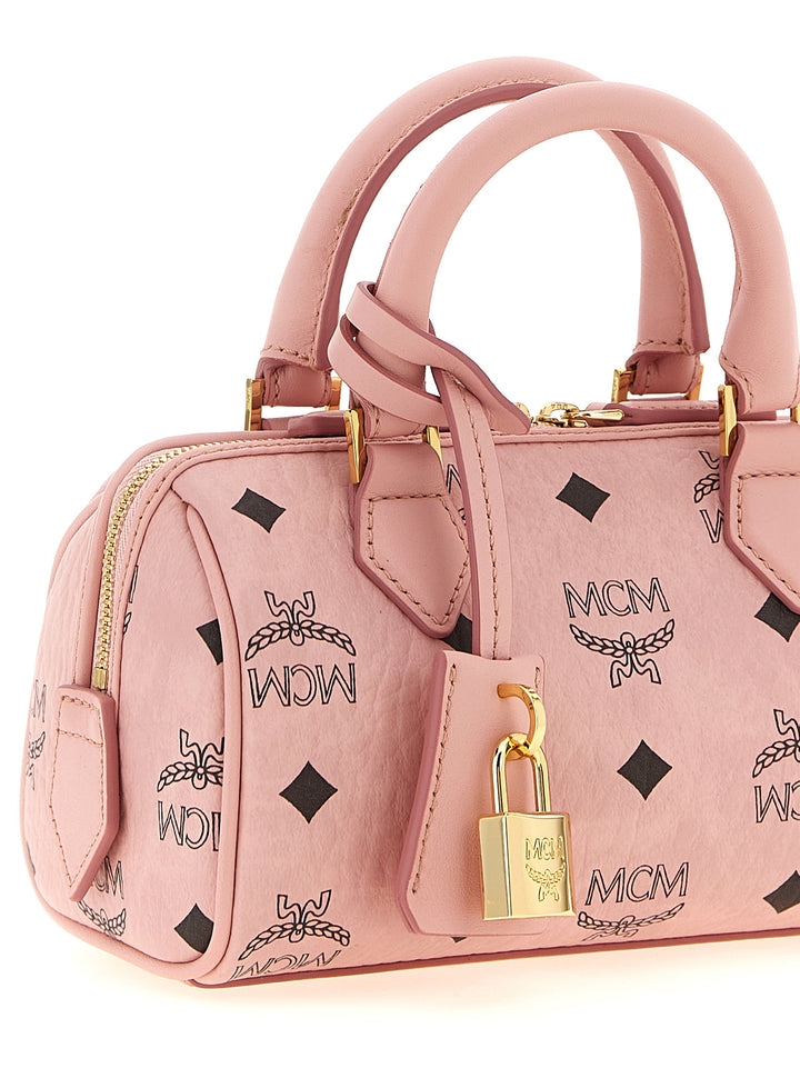 Mcm Ella Boston Hand Bags - Pink | eecfa2e5d38f27445ca8db05c35afa8d2408fd7d