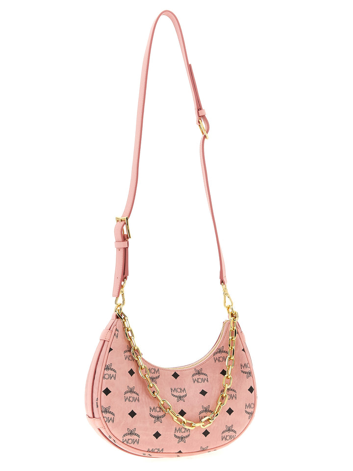 Mcm Aren Crescent Hobo Shoulder Bags - Pink | 4b01c149119a4f0b6594b6da2c1c16e16631b84d