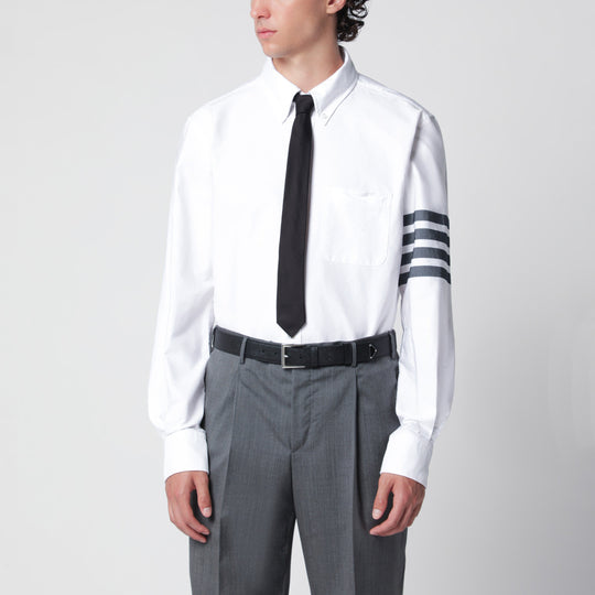 White Cotton Button-Down Shirt