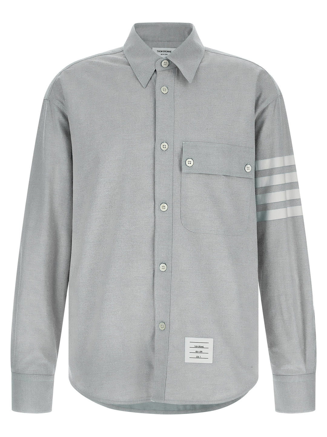 Thom Browne 4bar Shirt and Blouse - Gray | 7ed81e1d58b27005c512bc2d8775013e141eff9c