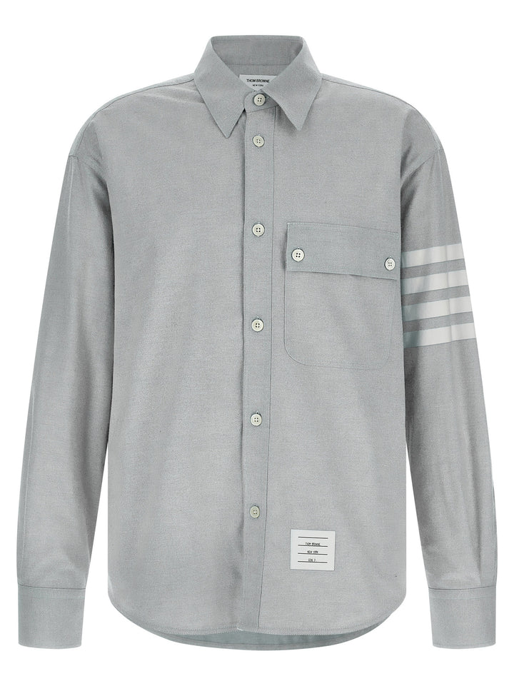 Thom Browne 4bar Shirt and Blouse - Gray | 7ed81e1d58b27005c512bc2d8775013e141eff9c
