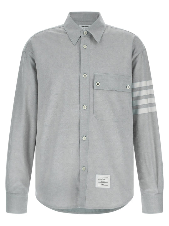 4bar Shirt And Blouse Gray