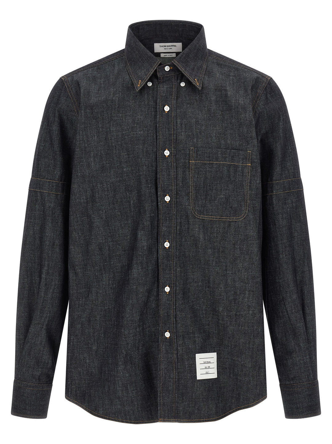 Thom Browne Denim Shirt Shirt and Blouse - Blue | e0a9c1d3d953ec1a194e1d95ec540d2c126cdaf5