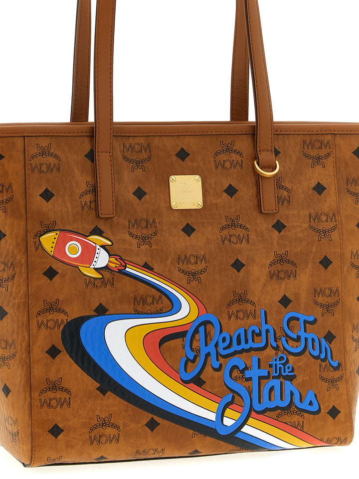 Mcm Toni Tote Bag - Brown | b8d781cb42b309d7f081ca24a2f371148f31e656