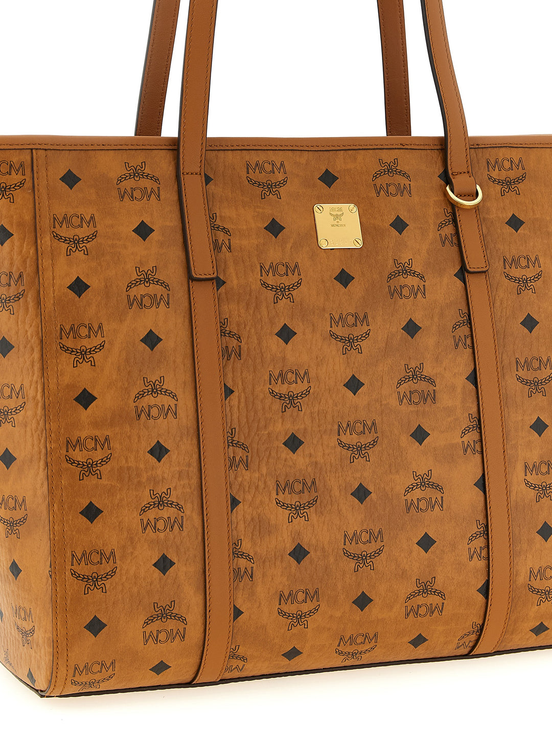 Mcm Toni Tote Bag - Brown | 2b4006dd94dd6ebc723055e282935f4972a148f1