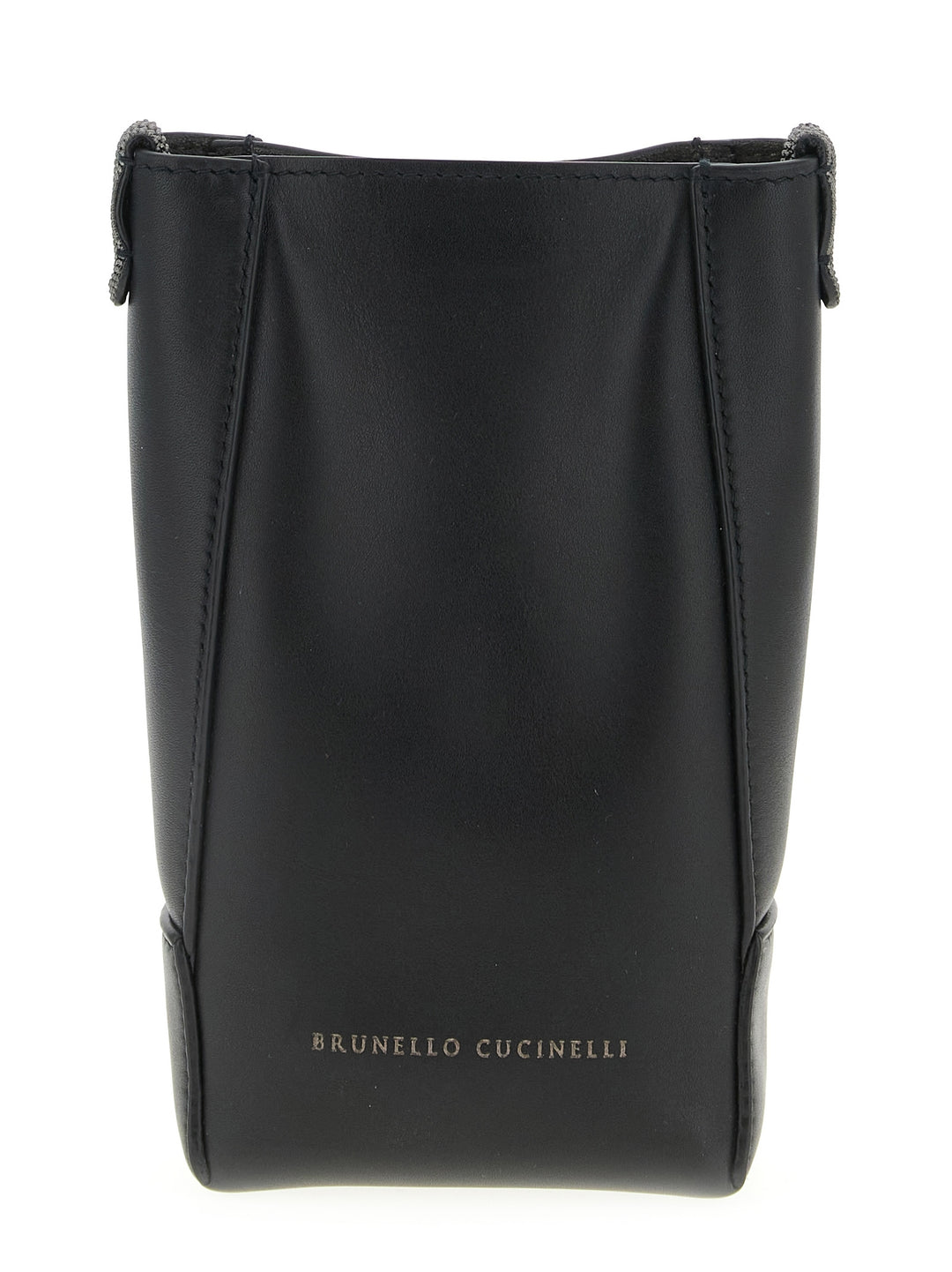 Brunello Cucinelli Cell Phone Holder With Shoulder Strap Home & Lifestyle - Black | 24e8905f37400350ecb871d232ccbd0cc65a7f88
