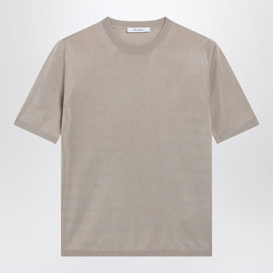 Rock Beige Cashmere And Silk Sweater