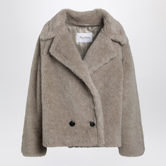 Sand-Coloured Teddy Coat In Alpaca And Cashmere