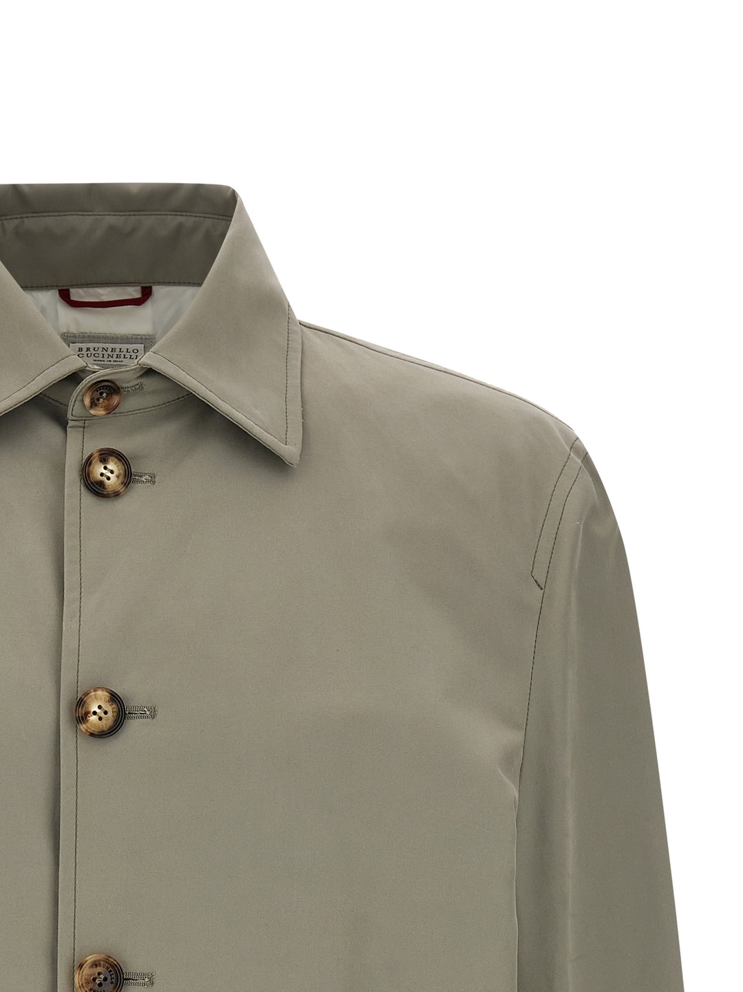 Brunello Cucinelli Cotton Jacket Puffer Jackets - Green | 1be0cf04da8da12de0f969c9553f50daf42d6bb1