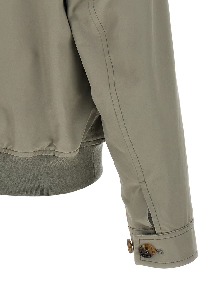 Brunello Cucinelli Cotton Jacket Puffer Jackets - Green | 49d608c652a3a2cd8e31a4447cb269de1990489d