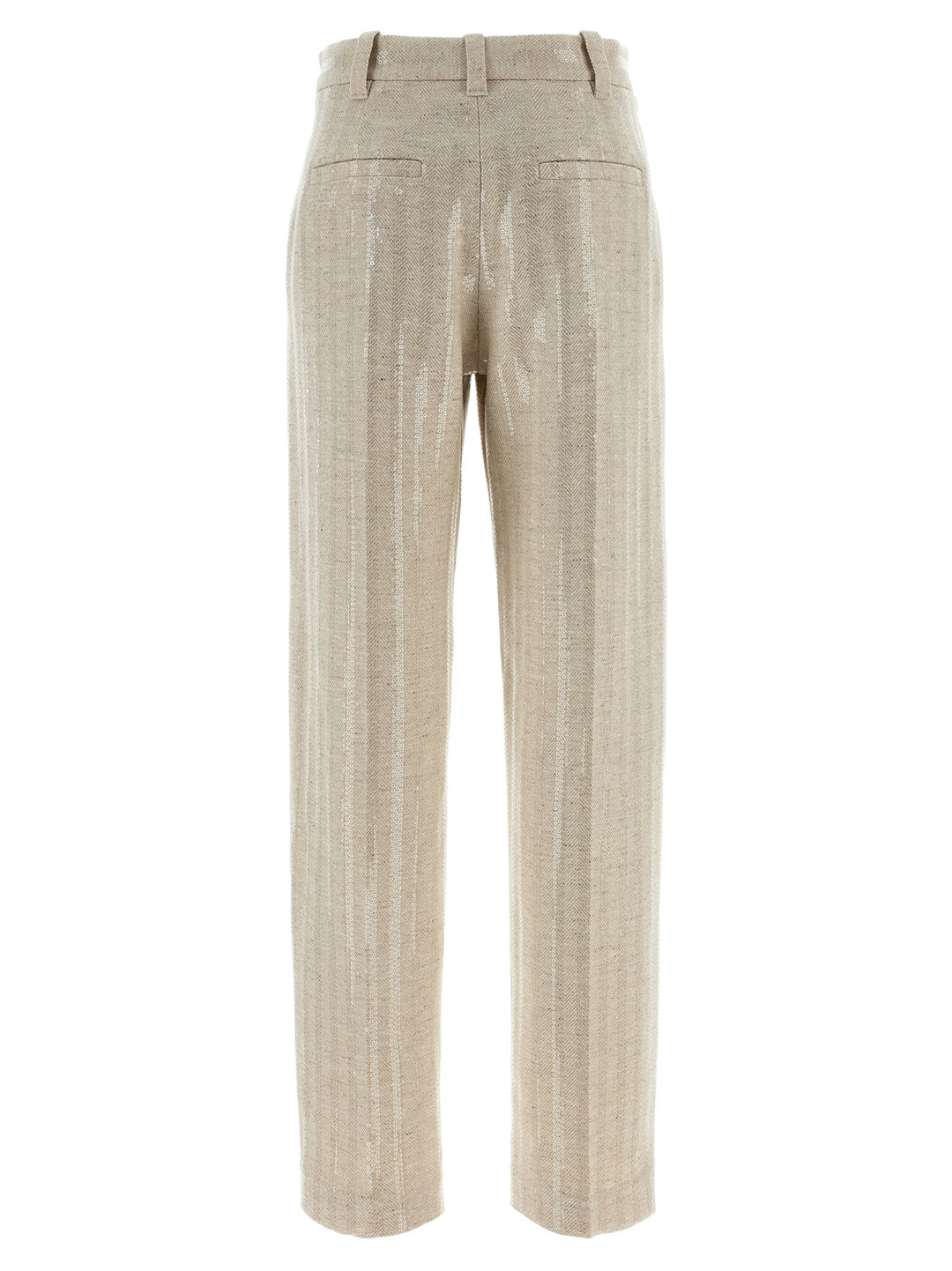 Brunello Cucinelli Herringbone Pants - Beige | 1b195c18571c716580878784b25c8630d9f5458d