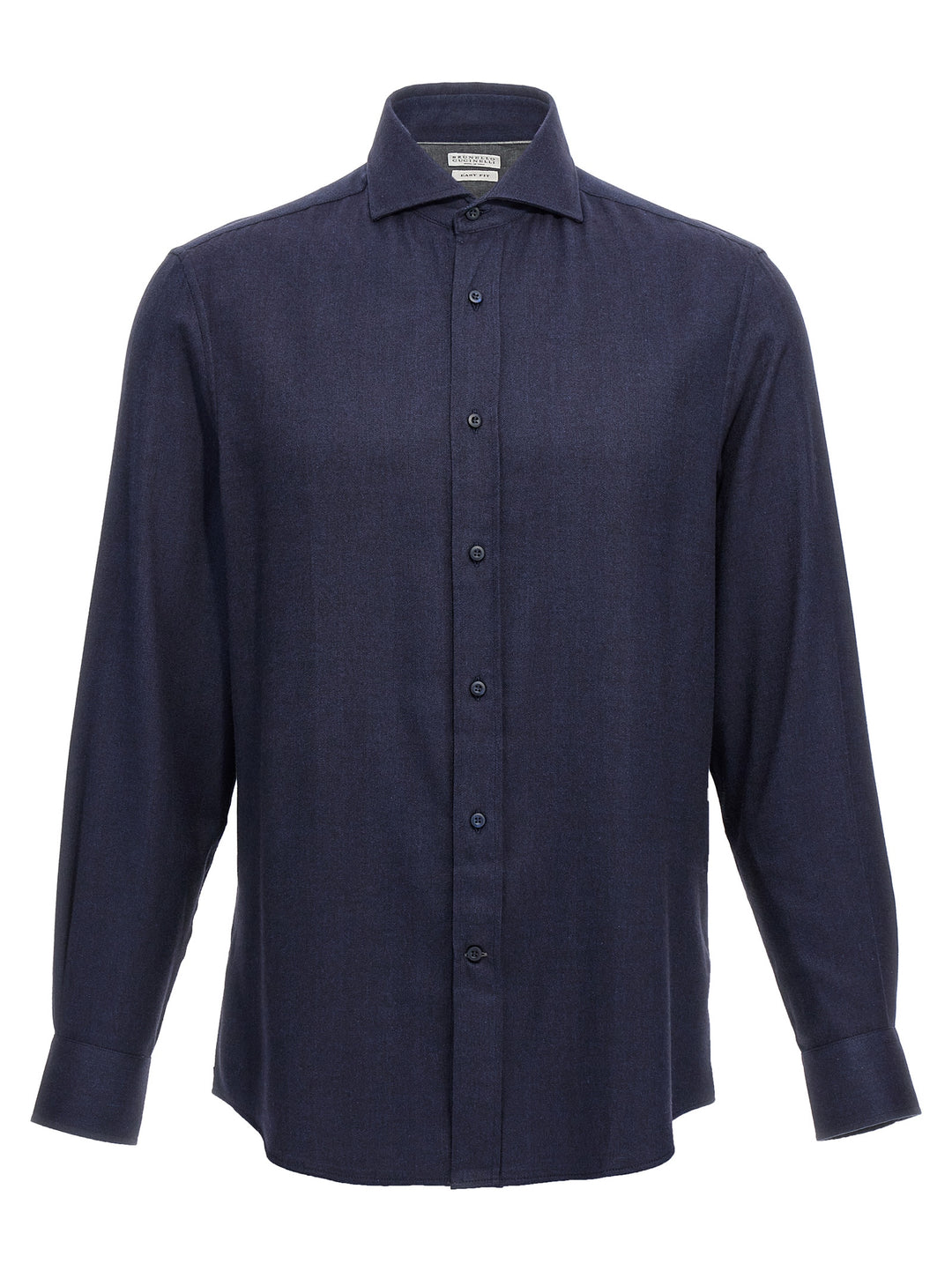 Brunello Cucinelli Herringbone Shirt Shirt and Blouse - Blue | dbfed3c128c5356b651bd393330ecb96679bdcf7