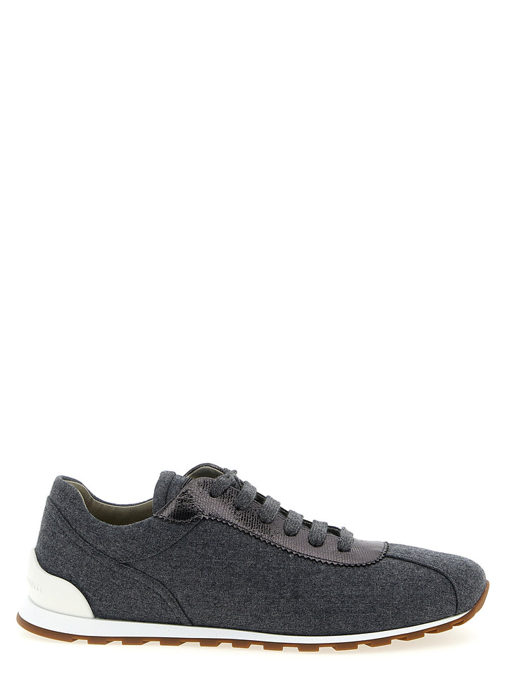 Brunello Cucinelli Runners Sneakers - Gray | 56620b06a551cc1b72829b30a84852b83e60f99f