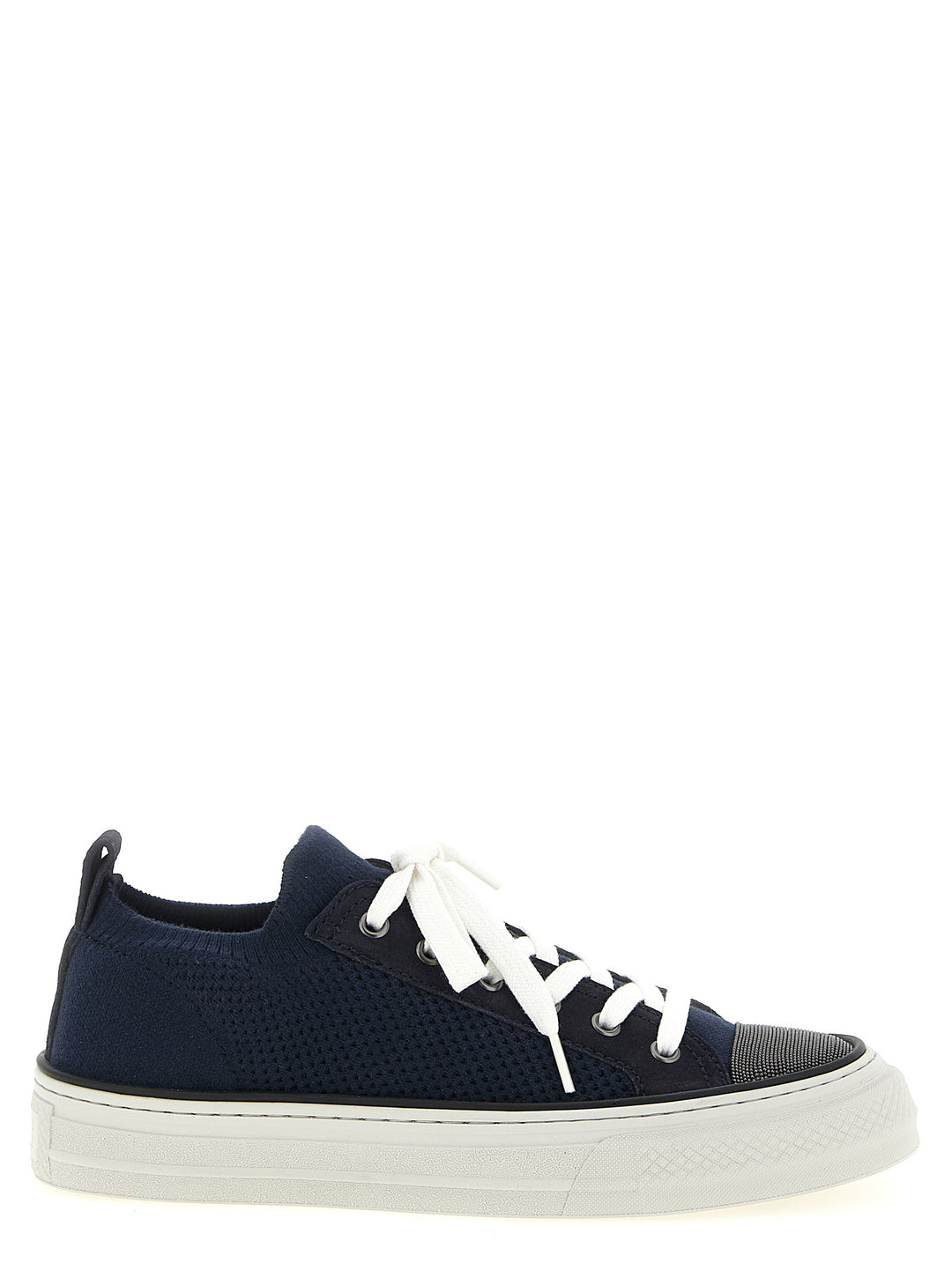 Brunello Cucinelli Precious Toe Sneakers - Blue | fc239a3eb8c7e1d9c31bcf331f5af9073c0d2fa3