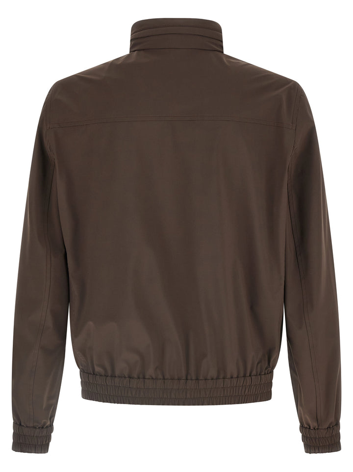 Brunello Cucinelli Removable Hood Jacket Puffer Jackets - Brown | a98d5ec477e8770a3fa4ff95f48ed357ddd79330