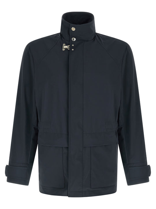 Waterproof Windbreaker Puffer Jackets Blue