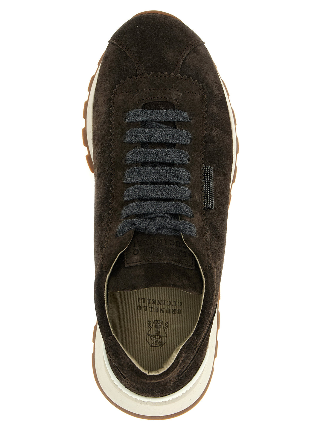Brunello Cucinelli Shiny Tab Sneakers - Brown | 0094e8dd0455937a50c6095beba7e3191dd25428