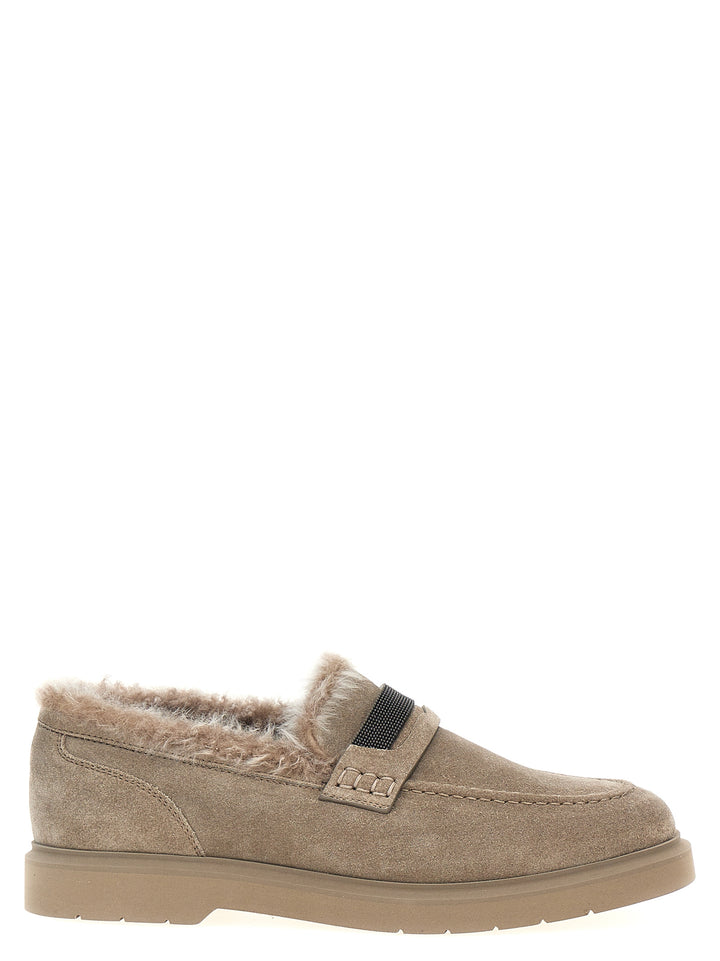 Brunello Cucinelli Monile Loafers - Gray | a7106635189cf7284dd597e01b5736641abb0858