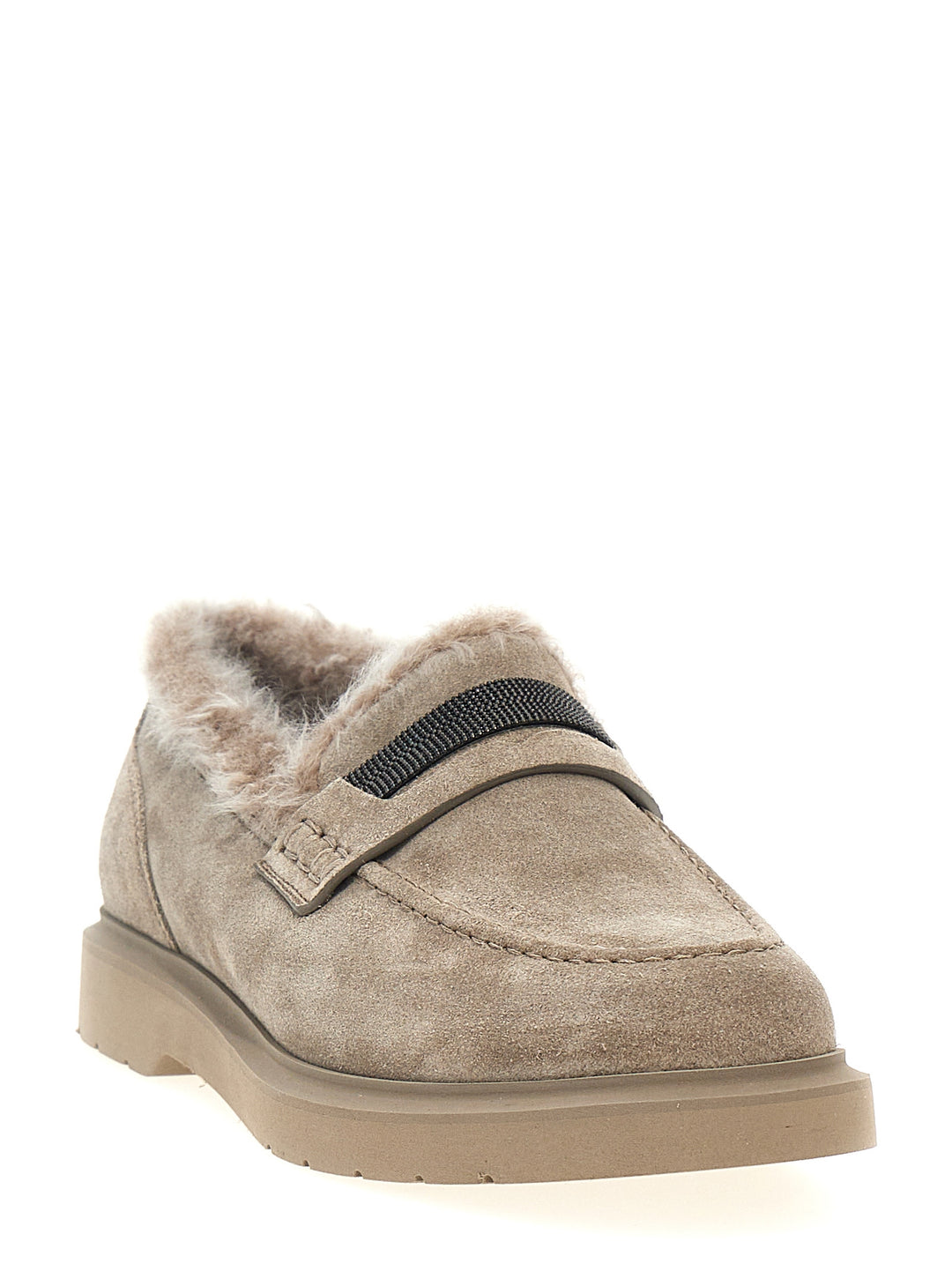 Brunello Cucinelli Monile Loafers - Gray | dcb2771e5b943f81e5d0de74e59d19b808fc89c3