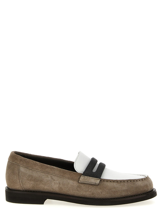 Two-Tone Loafers Multicolor